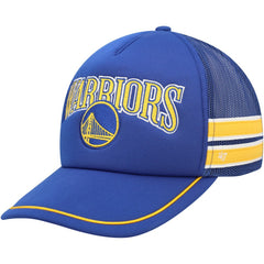 Golden State Warriors '47 Sidebrand Stripes Trucker Adjustable Hat for sale Royal | 47 brand