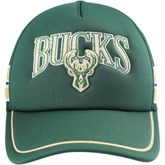 Milwaukee Bucks '47 Sidebrand Stripes Trucker Adjustable Hat Hunter Green | 47 brand