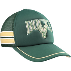 Milwaukee Bucks '47 Sidebrand Stripes Trucker Adjustable Hat Hunter Green | 47 brand