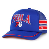 Philadelphia 76ers '47 Sidebrand Stripes Trucker Adjustable Hat Royal | 47 brand discount