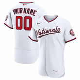 Washington Nationals Nike Home Authentic Custom Jersey - White - Nike on Sale