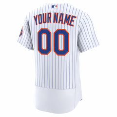 New York Mets Nike Home Authentic Custom Jersey - White - Nike Discount