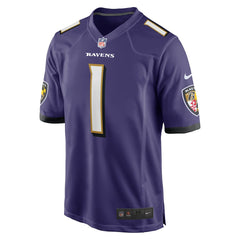 Nike Number 1 Dad Baltimore Ravens Game Jersey Purple