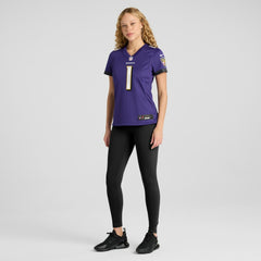Nike Number 1 Mom Baltimore Ravens Women's Game Jersey Purple