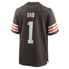 Nike Number 1 Dad Cleveland Browns Game Jersey Brown