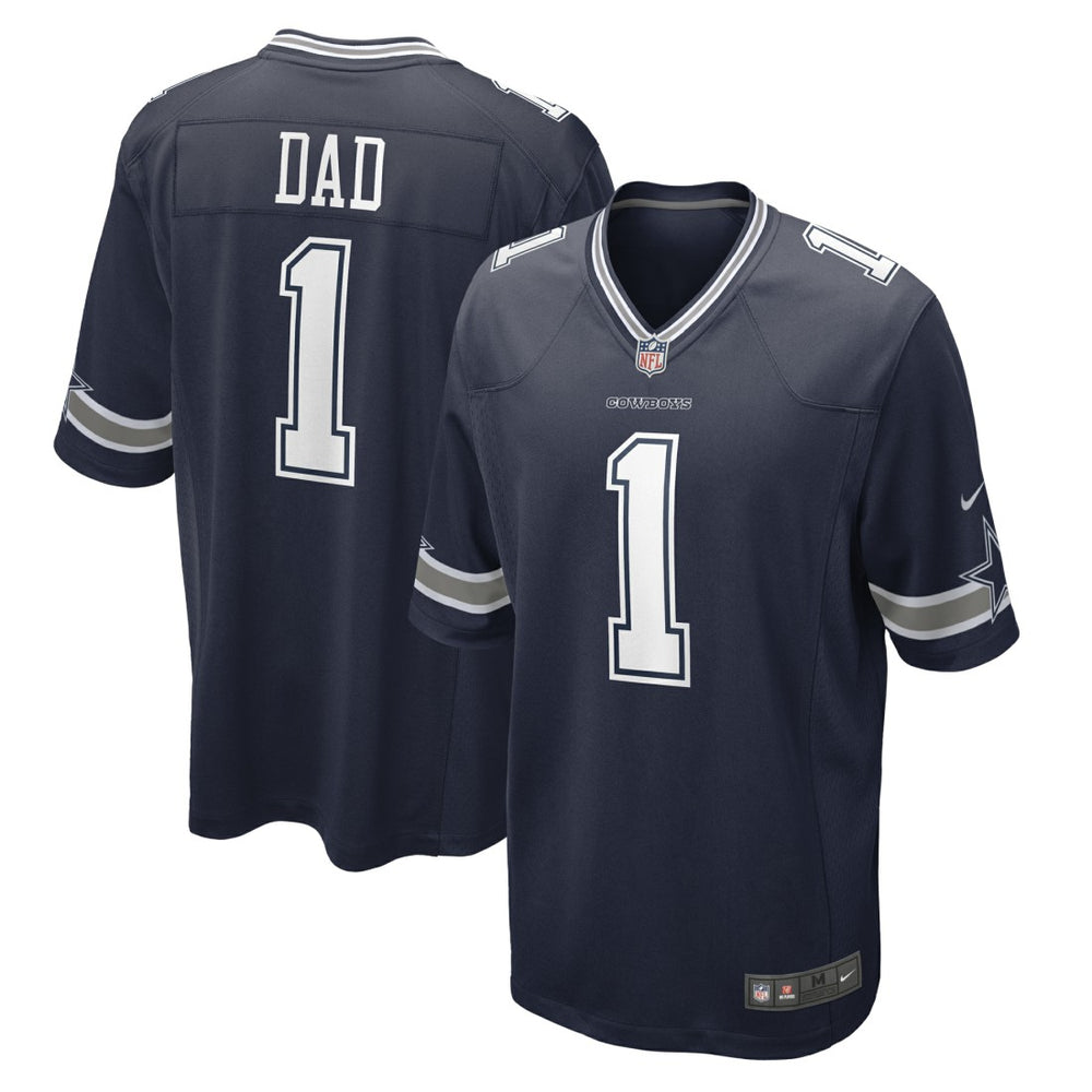 Nike Number 1 Dad Dallas Cowboys Game Jersey Navy