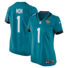 Nike Number 1 Mom Jacksonville Jaguars Women's Game Jersey Teal