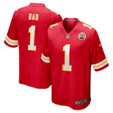 Nike Number 1 Dad Kansas City Chiefs Game Jersey Red