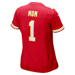 Nike Number 1 Mom Kansas City Chiefs Women's Game Jersey Red