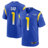 Nike Number 1 Dad Los Angeles Rams Game Jersey Royal