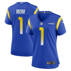 Nike Number 1 Mom Los Angeles Rams Women's Game Jersey Royal