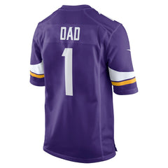 Nike Number 1 Dad Minnesota Vikings Game Jersey Purple