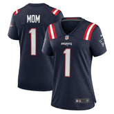 Nike Number 1 Mom New England Patriots Women's Game Jersey Navy