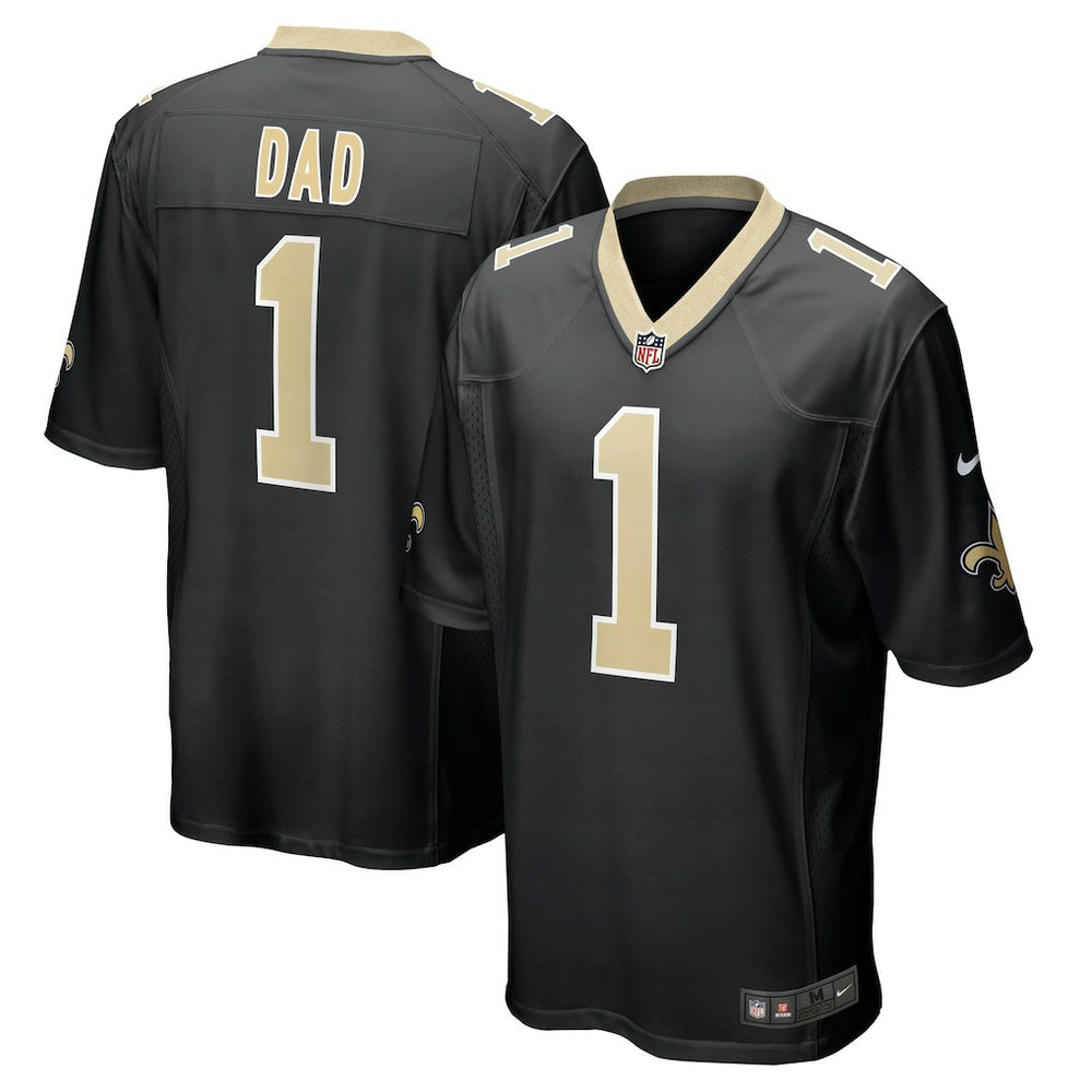 Nike Number 1 Dad New Orleans Saints Game Jersey Black