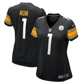 Nike Number 1 Mom Pittsburgh Steelers Women's Game Jersey Black