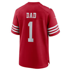 Nike Number 1 Dad San Francisco 49ers Game Jersey Scarlet
