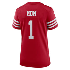 Nike Number 1 Mom San Francisco 49ers Women's Game Jersey Scarlet