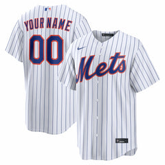 New York Mets Nike Home Replica Custom Jersey - White - Nike Online