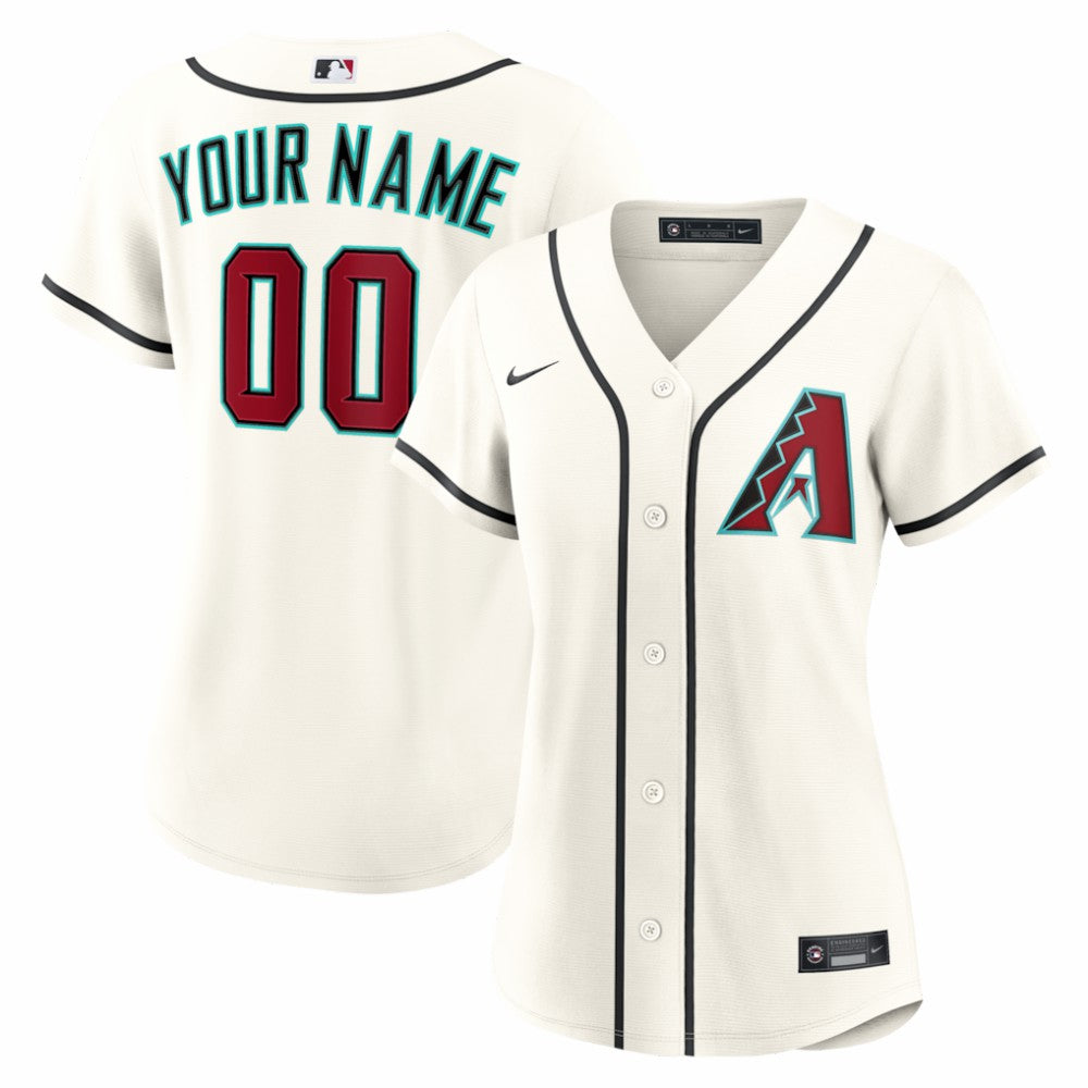 Arizona Diamondbacks Nike Women's Home Replica Custom Jersey - Cream - Nike on Sale