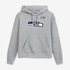 Nike Jaxon Smith-Njigba Seattle Seahawks Women's Super Bowl LX Champions Patch Name & Number Hoodie Heather Gray