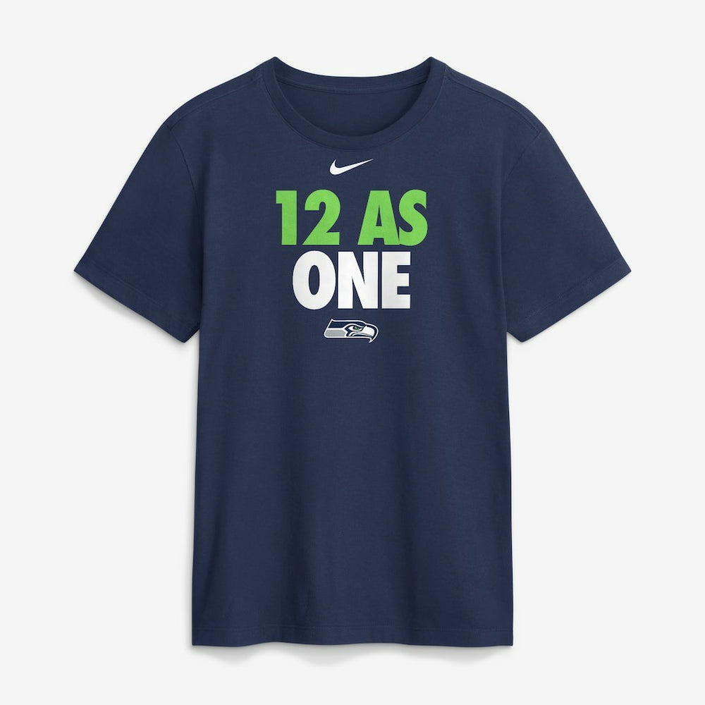 Nike Seattle Seahawks 12 As One T-Shirt Navy