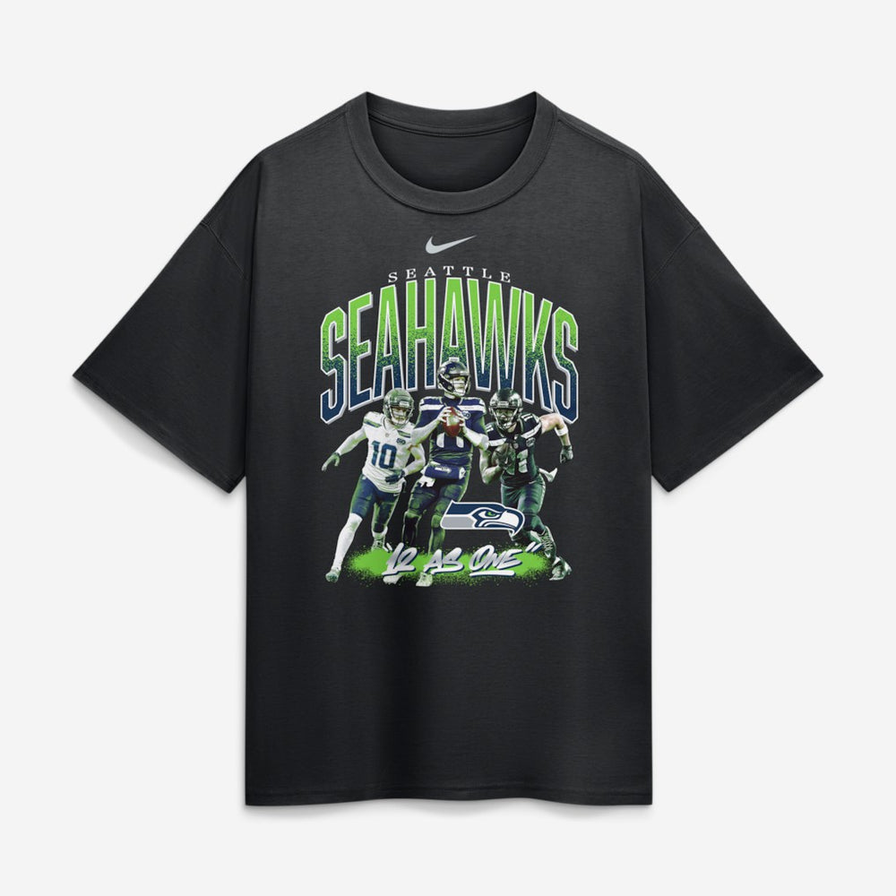 Nike Seattle Seahawks 12 As One Loose T-Shirt Black