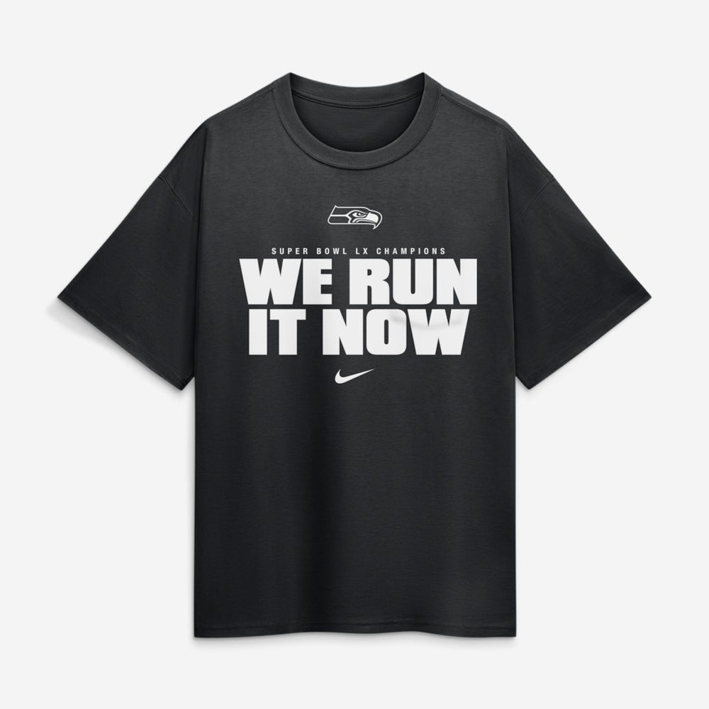 Nike Seattle Seahawks Super Bowl LX Champions Loose T-Shirt Black