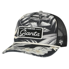 San Francisco Giants '47 Tropicalia Trucker Hitch Adjustable Hat - Black - 47 brand Lifestyle