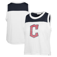 Cleveland Guardians '47 Women's Premier Zoey Waist Length Tank Top - White - 47 brand Discount
