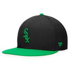Chicago White Sox Fanatics Lucky Snapback Hat - Black/Kelly Green - Fanatics Discount