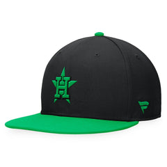 Houston Astros Fanatics Lucky Snapback Hat - Black/Kelly Green - Fanatics Lifestyle
