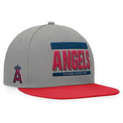 Los Angeles Angels Fanatics Line Drive Two-Tone Snapback Hat - Gray/Red - Fanatics Sale