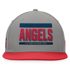 Los Angeles Angels Fanatics Line Drive Two-Tone Snapback Hat - Gray/Red - Fanatics Sale