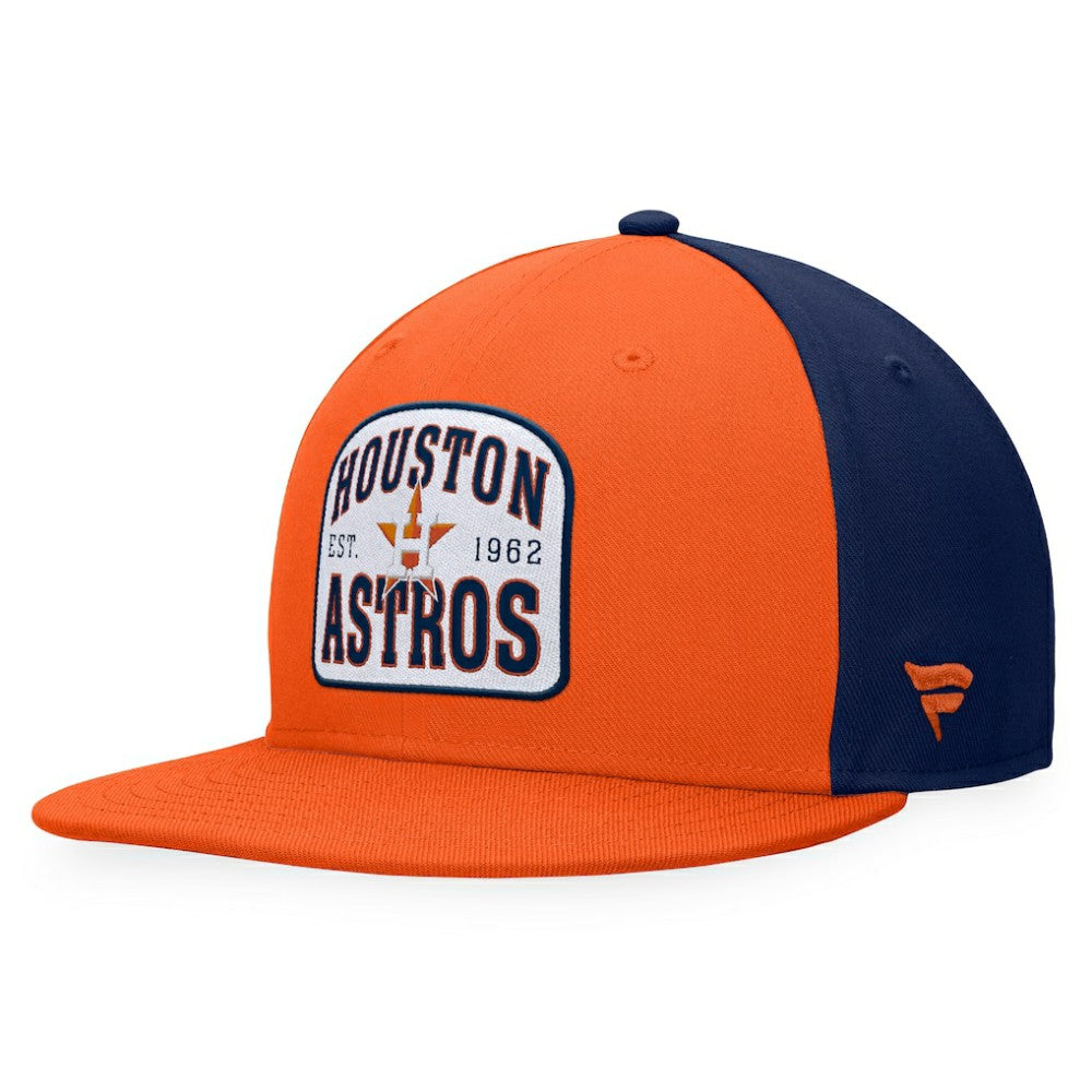 Houston Astros Fanatics Cycle Snapback Hat - Orange/Navy - Fanatics on Sale