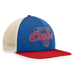 Chicago Cubs Fanatics Cooperstown Collection Talley Foam Trucker Snapback Hat - Royal/Red - Fanatics Lifestyle