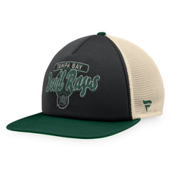 Tampa Bay Rays Fanatics Cooperstown Collection Talley Foam Trucker Snapback Hat - Black/Green - Fanatics on Sale