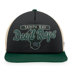 Tampa Bay Rays Fanatics Cooperstown Collection Talley Foam Trucker Snapback Hat - Black/Green - Fanatics on Sale