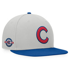 Chicago Cubs Fanatics Glory Days Two-Tone Snapback Hat - Gray/Royal - Fanatics on Sale