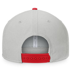 Los Angeles Angels Fanatics Glory Days Two-Tone Snapback Hat - Gray/Red - Fanatics Lifestyle