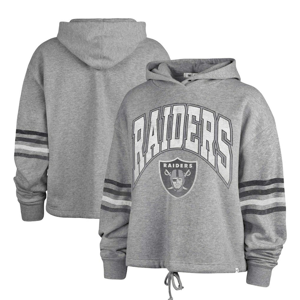 47 brand Las Vegas Raiders '47 Women's Upland Bennett Pullover Hoodie Heather Gray