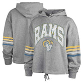 47 brand Los Angeles Rams '47 Women's Upland Bennett Pullover Hoodie Heather Gray