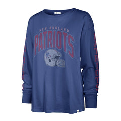 47 brand New England Patriots '47 Women's Tom Cat Lightweight Long Sleeve T-Shirt Royal