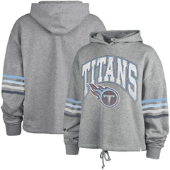 47 brand Tennessee Titans '47 Women's Upland Bennett Pullover Hoodie Heather Gray