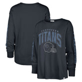 47 brand Tennessee Titans '47 Women's Tom Cat Lightweight Long Sleeve T-Shirt Navy