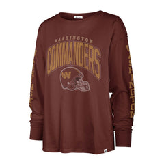 47 brand Washington Commanders '47 Women's Tom Cat Lightweight Long Sleeve T-Shirt Burgundy