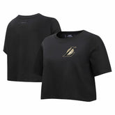 Los Angeles Lakers Pro Standard Women's Holiday Glam Boxy T-Shirt Black
