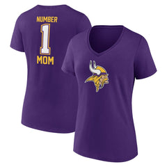 Fanatics Minnesota Vikings Women's Mother's Day V-Neck T-Shirt Purple