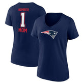 Fanatics New England Patriots Women's Mother's Day V-Neck T-Shirt Navy