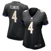 Nike Zay Flowers Baltimore Ravens Women's Alternate Game Jersey Black