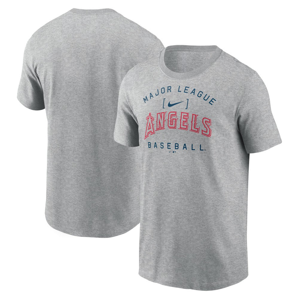Los Angeles Angels Nike Home Team Athletic Arch T-Shirt - Heather Gray - Nike on Sale